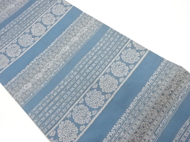 JAPANESE FUKURO OBI / WOVEN FLOWER ARABESQUE